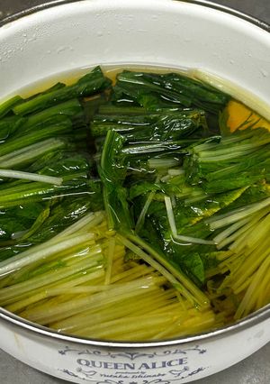 小松菜と水菜のだしびたし-レシピのメイン写真