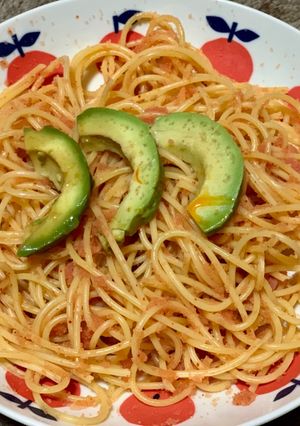 明太子とアボカドのパスタ-レシピのメイン写真