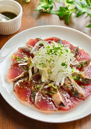 チミチュリソースで♩かつおのカルパッチョ-レシピのメイン写真