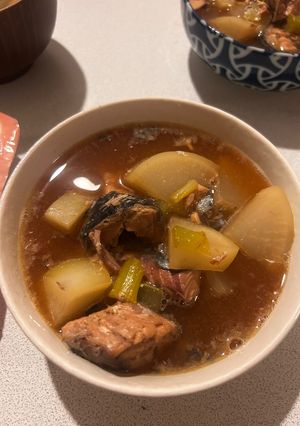 サバ缶と大根の煮物-レシピのメイン写真