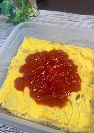 レンジで和風オムライス弁当-レシピのメイン写真
