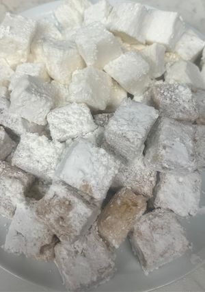 りんごと蜂蜜の2種のマシュマロ蜂蜜-レシピのメイン写真