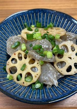 れんこんとこんにゃくのピリ辛きんぴら-レシピのメイン写真