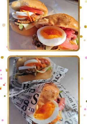 コストコのロールパンでハンバーガー-レシピのメイン写真