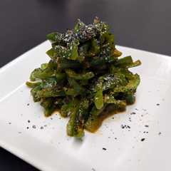 A picture of 簡単レンチン　ピーマンの麻辣ゴマみそ和え.