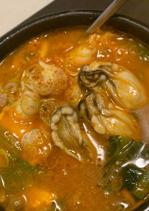 粉唐辛子ナシ！牡蠣スンドゥブチゲ-レシピのメイン写真