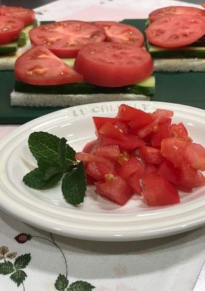 少し残ったトマトはみじん切りでトッピング-レシピのメイン写真