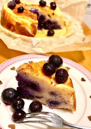 カフェ級お豆腐ブルーベリーチーズケーキ♪-レシピのメイン写真