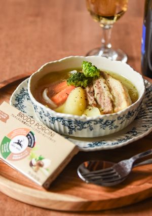 ポルチーニ香る豚バラ肉の贅沢ポトフ-レシピのメイン写真