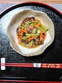 ヨウサマの減塩揚げ焼き茄子のごま和え-レシピのメイン写真
