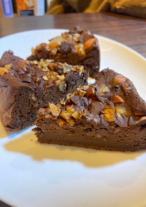 チョコプロテインケーキ　米粉　QC-レシピのメイン写真