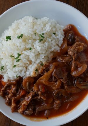 市販のルー不要!簡単本格ハヤシライス-レシピのメイン写真