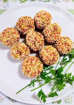 簡単夏の弁当！夏休み鶏はんぺんあられ揚げ-レシピのメイン写真