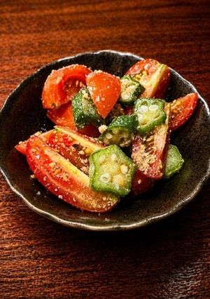 トマトとオクラのごま和え-レシピのメイン写真