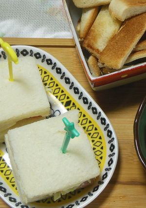 ハムとチーズのサンドイッチ-レシピのメイン写真