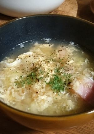 オートミール入りスープ-レシピのメイン写真