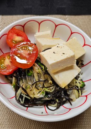 ひじき豆腐の彩やかサラダ-レシピのメイン写真