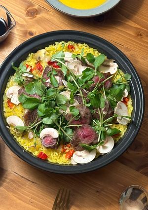 BBQでも楽しめる♪ビーフパエリア🥘-レシピのメイン写真