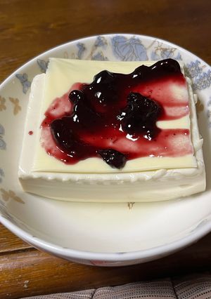 おやつに チーズブルーベリーの豆腐-レシピのメイン写真