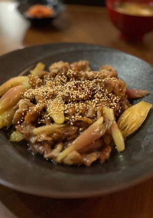 みょうがと豚バラの炒め煮-レシピのメイン写真