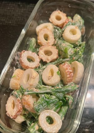 春の副菜🐾菜の花とちくわのマヨ醤油和え-レシピのメイン写真