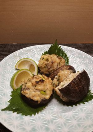 椎茸さんに、鶏胸と豆腐ミンチ-レシピのメイン写真