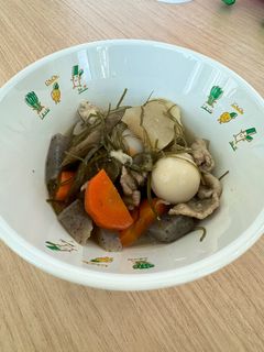 【アルビde給食】豚肉と根菜の煮物-レシピのメイン写真