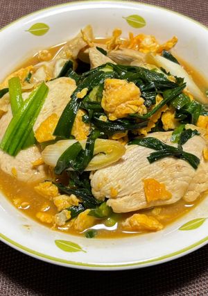 鶏むね肉の味噌煮炒め😃-レシピのメイン写真