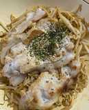 一人暮らし薄切り豚ロースもやし焼きそば