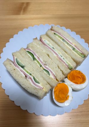 ハムきゅうりチーズサンド-レシピのメイン写真