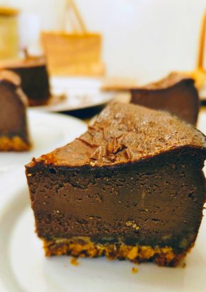 簡単！ビターなチョコレートチーズケーキ！-レシピのメイン写真
