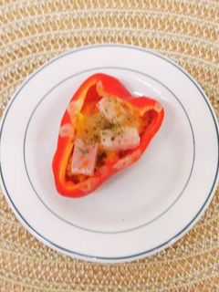 栄養士の卵考案☆パプリカのチーズ焼き-レシピのメイン写真