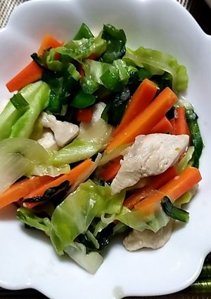 鶏むね肉の細切り炒め-レシピのメイン写真