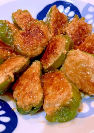 【焼肉たれ麹】ピーマンの肉詰め-レシピのメイン写真