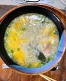 超簡単！もつ鍋風（ニンニク＊醤油）雑炊