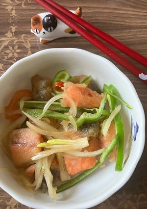 世田谷三軒茶屋商店街風「鮭のマリネ」-レシピのメイン写真