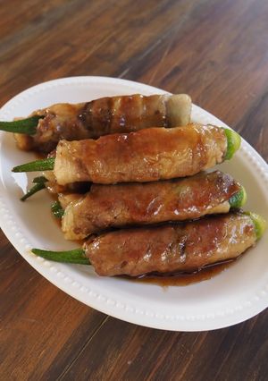 《主菜》オクラの肉巻き-レシピのメイン写真