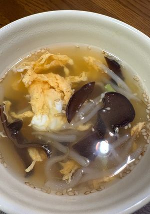 【簡単】生きくらげ入り中華スープ-レシピのメイン写真