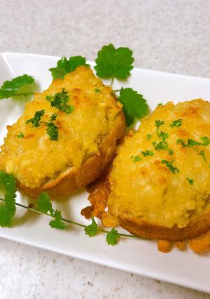 カレー風味のエッグサラダチーズバゲット-レシピのメイン写真