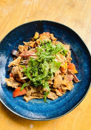 簡単♪夏野菜と豚肉のサラダ盛り炒め-レシピのメイン写真