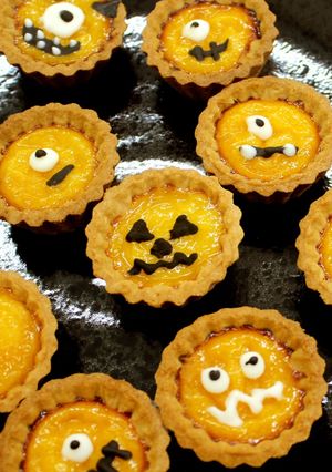 【米麹甘酒】ハッピーハロウィン★甘酒エッグタルト-レシピのメイン写真
