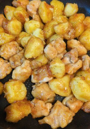 鶏肉とじゃがいもの照り焼き風-レシピのメイン写真
