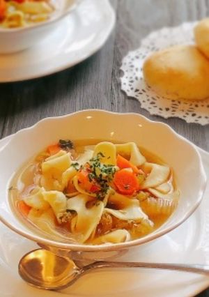 チキンヌードルスープ-レシピのメイン写真