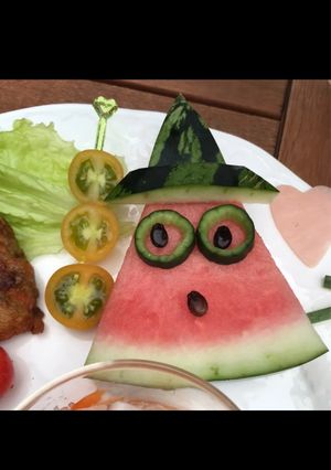 終わりゆく夏・・・メガネのスイカ君-レシピのメイン写真