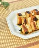 焼き鳥風わかめとちくわのピンチョス