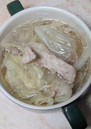 簡単★豚肉とキャベツのダブルだしスープ-レシピのメイン写真