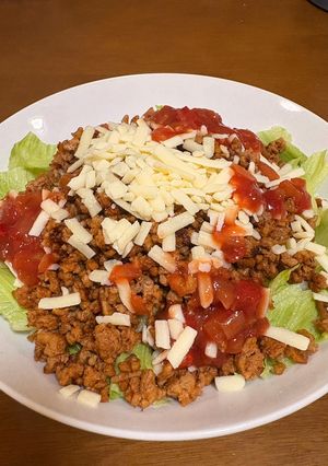 サルサで美味しいパラパラタコライス-レシピのメイン写真