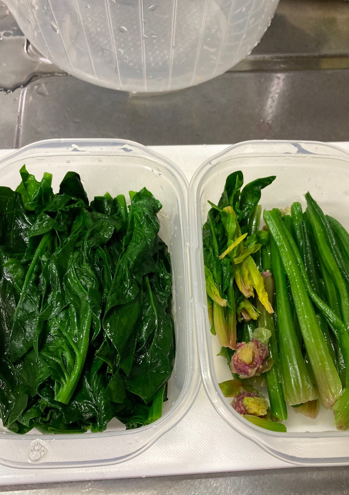ほうれん草、茎と葉と分けて保存-レシピのメイン写真
