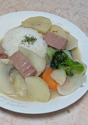 簡単★スパムのホワイトシチュー-レシピのメイン写真
