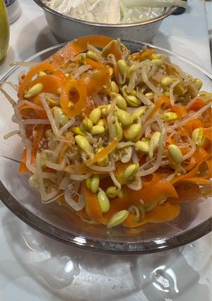 豆もやしとピーラーにんじんの簡単ナムル-レシピのメイン写真